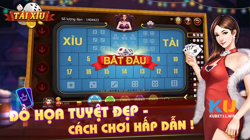 Tài xỉu Kubet có chất lượng đồ họa đỉnh cao khi trải nghiệm